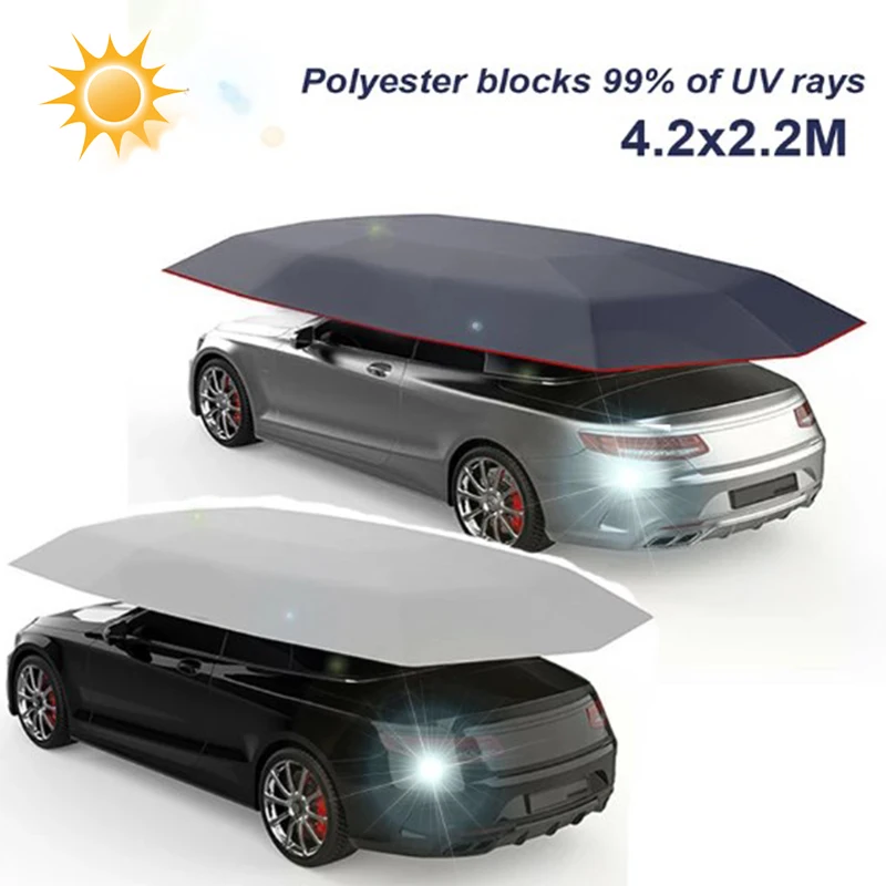 Summer Car Cover Sun Shade Cover Car Protection Umbrella Oxford Cloth
