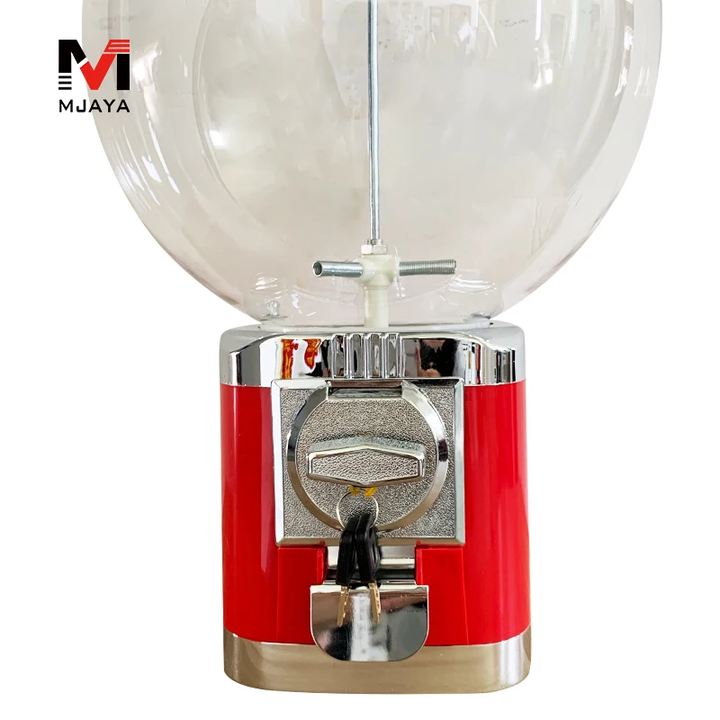 For 22~30mm Gumballs or Capsules Red Toy Vending Machine Gashapon Machine Bouncing Ball Coin Operated Selector No Drawer Box