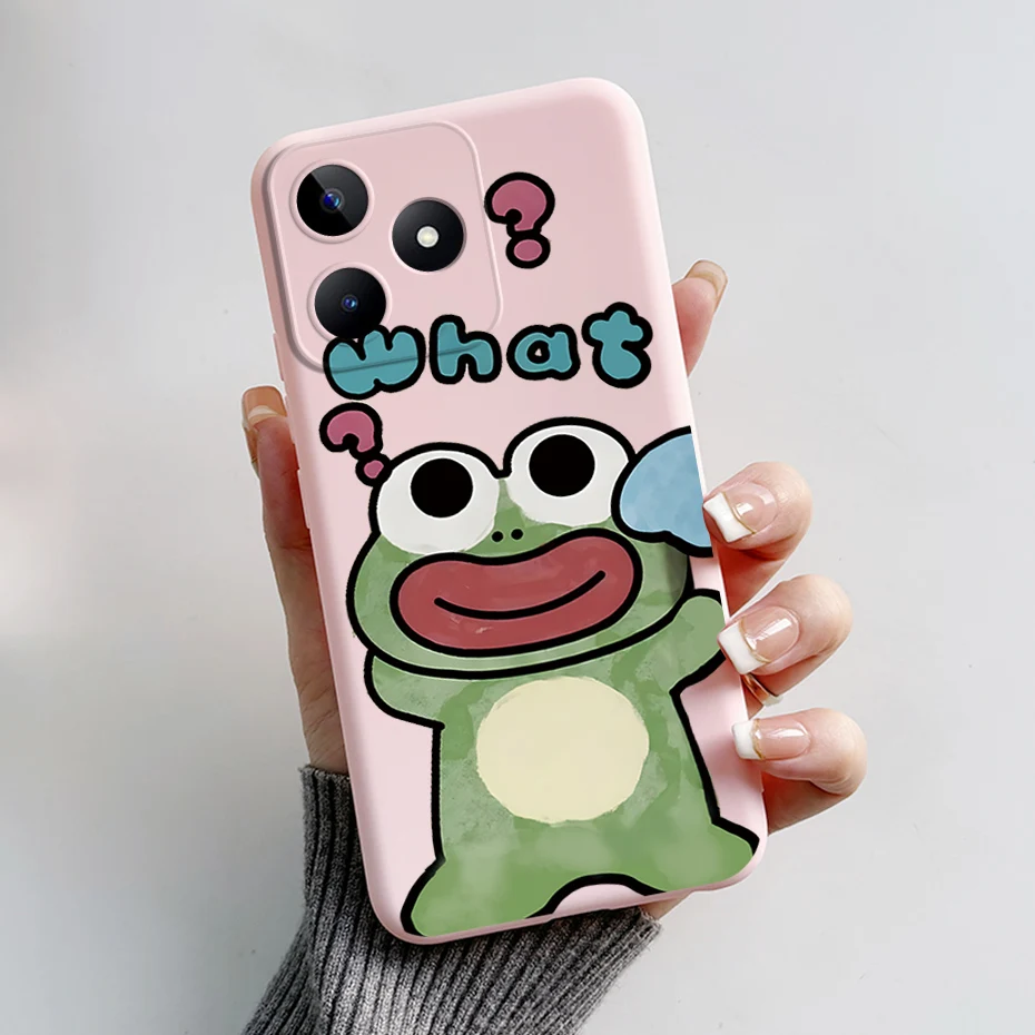 Cute Bear & Frog Silicone Soft Back Cover - Fun Cartoon Case