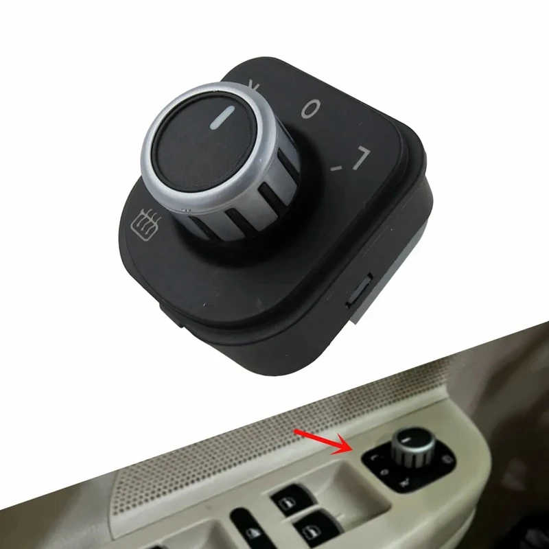 사이드 미러 제어 조정 스위치 노브 스위치 부품, 폭스바겐 티구안 골프 MK5 MK6 파사트 B6 용 5ND9565B 5ND 959 565B