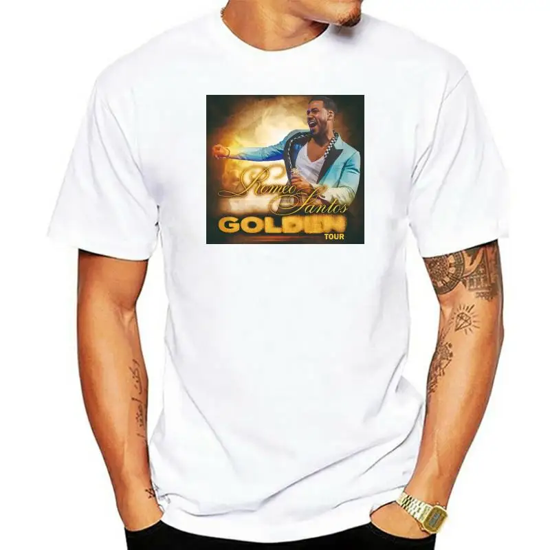 Новая футболка romeo santos golden tour 2022