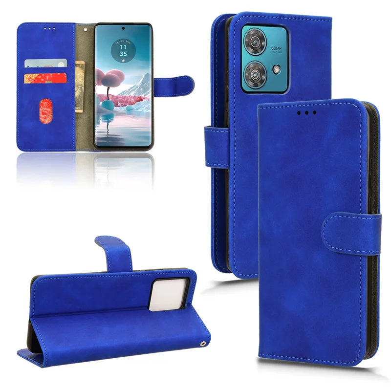 Per Motorola Moto Edge 40 Neo 5G Portafoglio Full Protect Custodia Per Cellulare Per Edge 40 Neo Custodia Skin Feel Flip Leather Funda