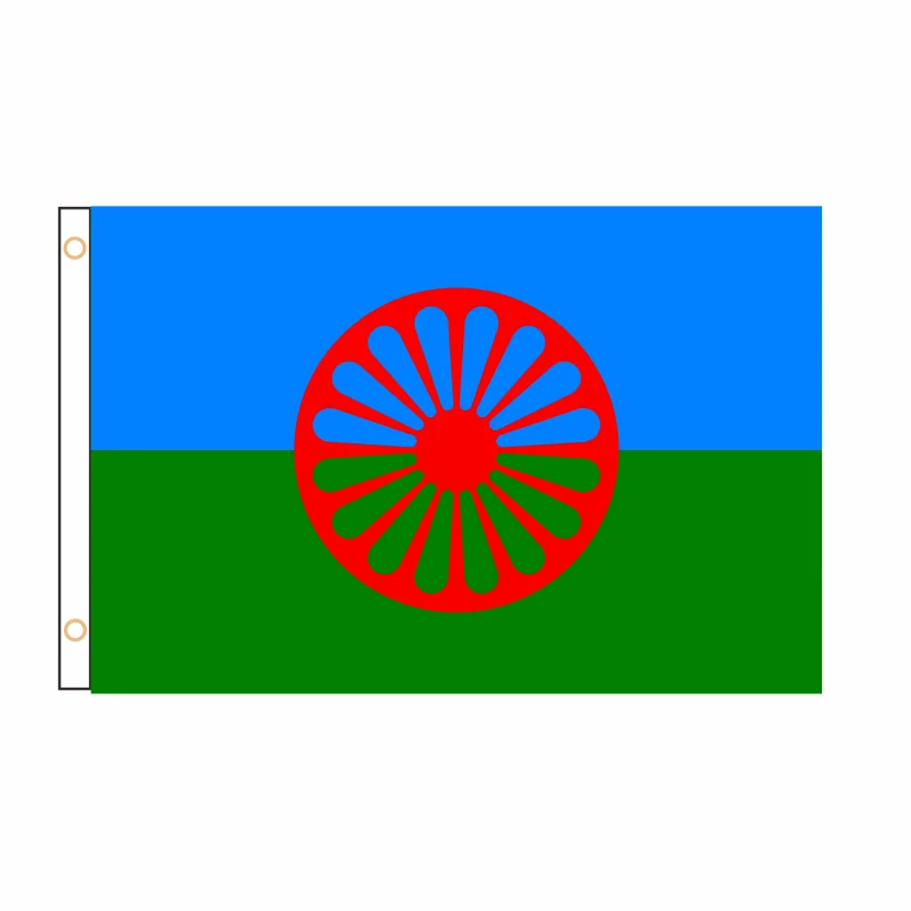 Rom Gypsy Flag Of The Romani People Flag Banner 3ft 5ft QZ 135 jpg Rom Gypsy Flag Of The Romani People Flag Banner 3ft 5ft QZ 135 jpg