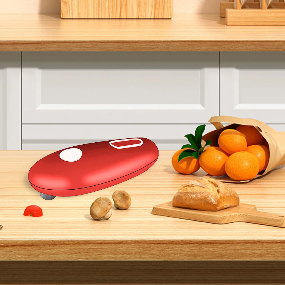 Electric Can Opener Battery Operated Automatic Can Opener Space Saver Handheld Lid Opener for Seniors with Arthritis