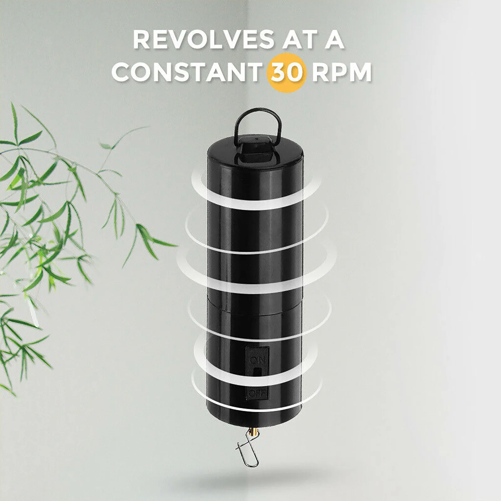 Wind chimes wind chime windmill spinner hanging rotating wind chime motor plastic battery powered with 6 pounds weight-bearing capacity