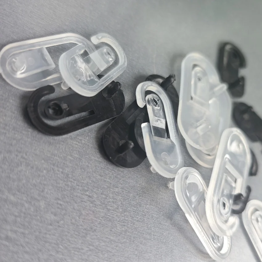 400개 플라스틱 PP 스냅 버튼 후크 디스플레이 행거 포장 액세서리 걸기