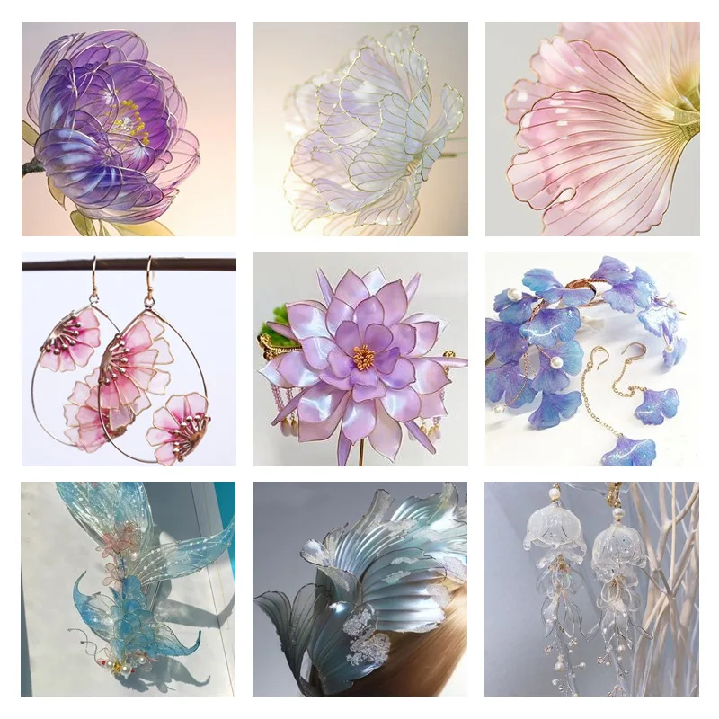 Jóias, Fio De Cristal DIY, Flores Líquidas,