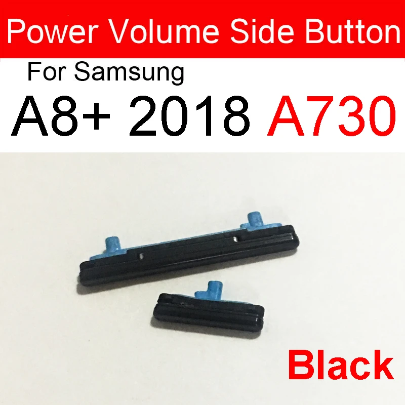 Button Replacement Parts Phone Button Replacement Parts Power Switch Button 1set(2pcs) Power Volume Side Button For Samsung Galaxy A8 A530 A8 Plus A8+ A730 On Off Power Volume Side Key Parts