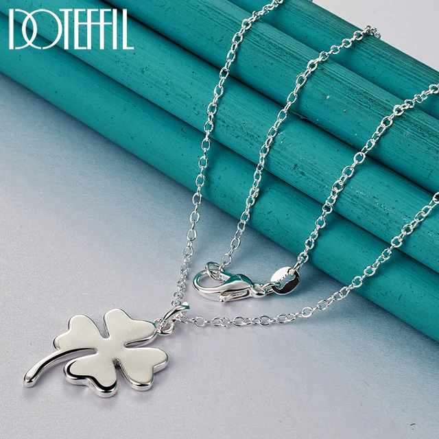 【STONEHENgE】Silver Material Cubic Clover Necklace SC24D43P STONEHENgE】Silver Material Cubic Clover Necklace SC24D43P