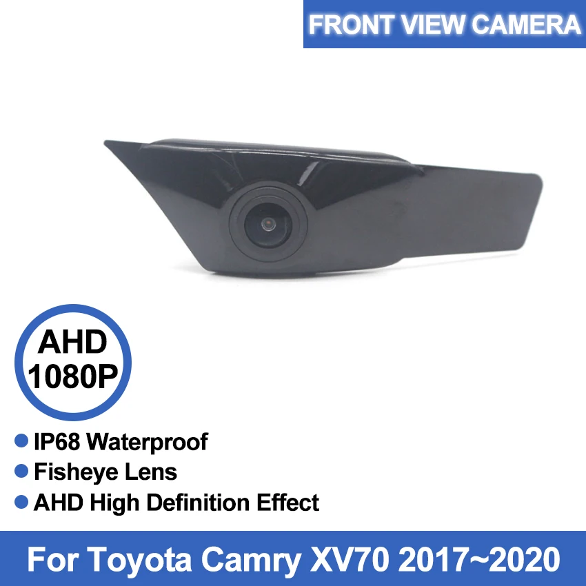 

HD CCD Car Front View Parking Night Vision Positive Waterproof Logo Camera For Toyota Camry XV70 2017 2018 2019 2020