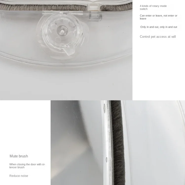 Cat Door Interior Door Secure Kitten Dog Lock Flap Gate 4 Locking Cat Puppy Small Puppy Pet Safety Gate Supplies