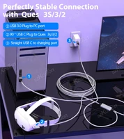 Universal USB3.2 Gen1 VR Link Cable for Meta Quest 3S, Quest 3 PICO 4 VR Headset Fast Charging Data Transfer Cord Accessories - Image 2