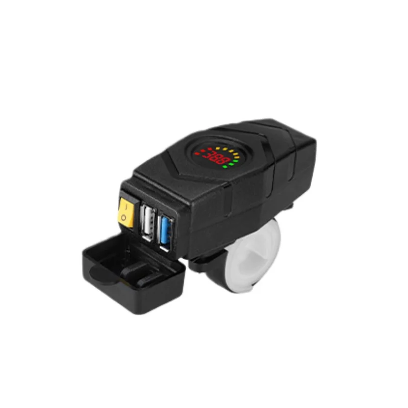 Universal Handlebar USB Quick Charger for Electric Scooters and Motorcycles