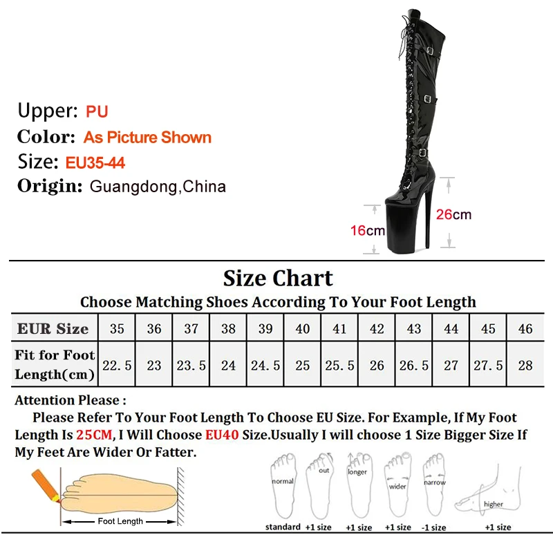 10Inches New Over The Knee Women Boots High Stripper Heels 26CM Platform Pole Dance Shoes Sexy Fetish Models Show Nightclub