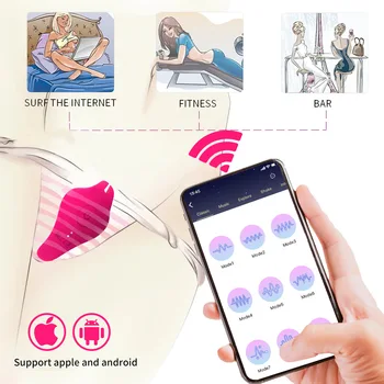 2022 New App Wireless  Remote Control Wearable Vibrator  Female Multi-frequency Adult Massage Sex Toys for Women Adult Toys 2