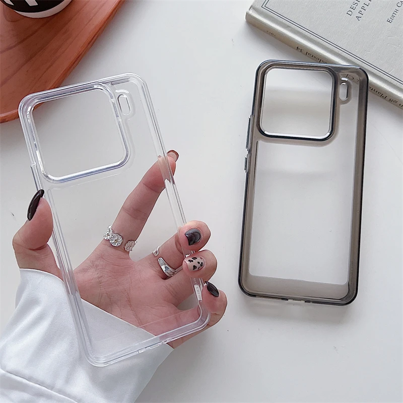 Space TPU Clear Phone Case - Shockproof Transparent Acrylic Armor Back Cover