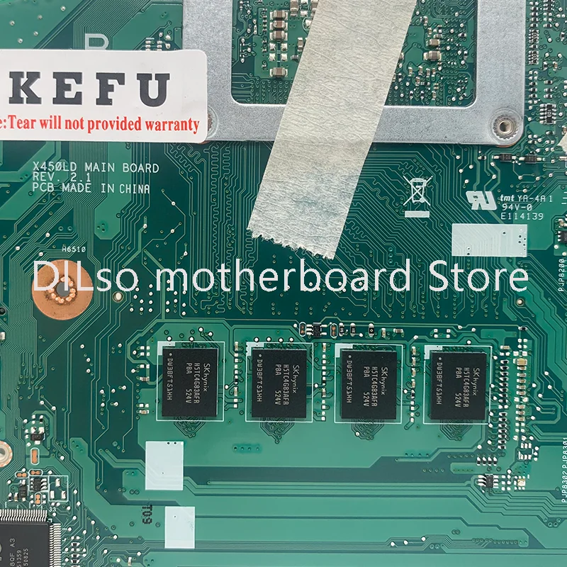 Placa-mãe do Portátil de Kefu X450ld para Asus X450lc X450ld Cpu I34010u I5-4200u I7-4500u Gt820m 4gb-ram Edp ou Lvds - Imagem 6