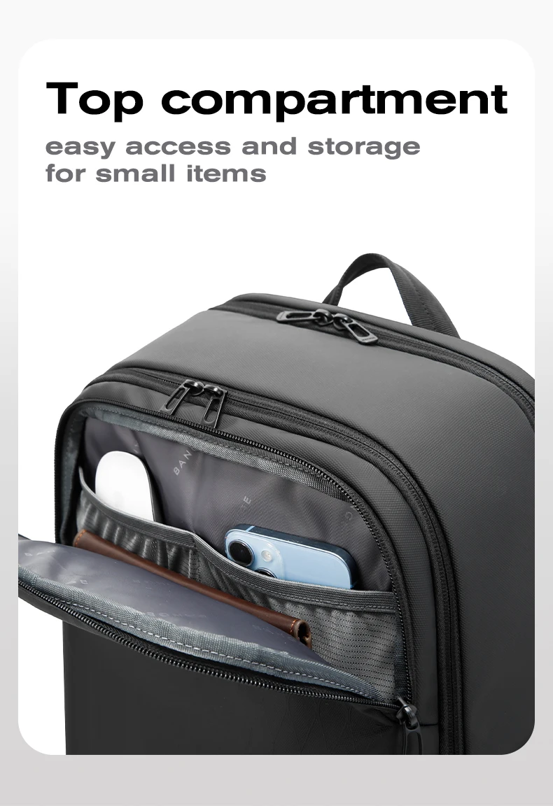 Bange BG-3068 Waterproof 15.6-Inch Multi-Pocket Business Trip Backpack description image 4