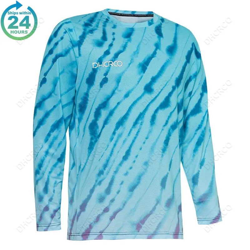 thumbnail image 1 of Camisetas de descenso DHCRCO, camisetas de motociclismo MTB, camisetas de carreras DH de manga larga para hombre, camisetas de ciclismo, camisetas de motocross, ropa todoterreno, 1 of 4
