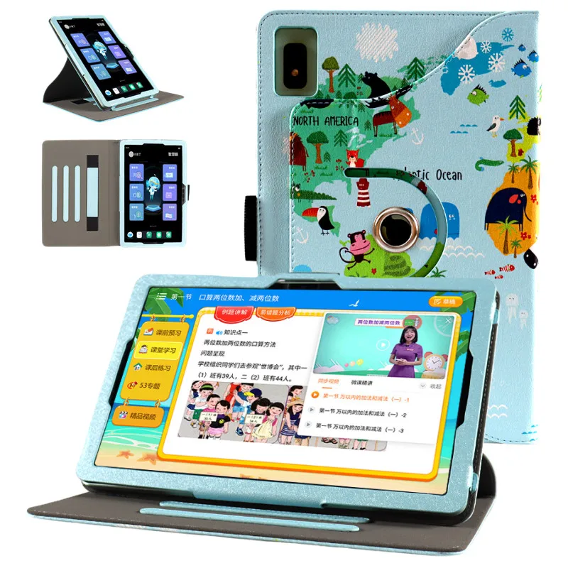 

360 Degree Rotating Cover Case For Blackview Tab 7 Pro 4G 10.1" Tablet PC Protective Funda with Hand Strap