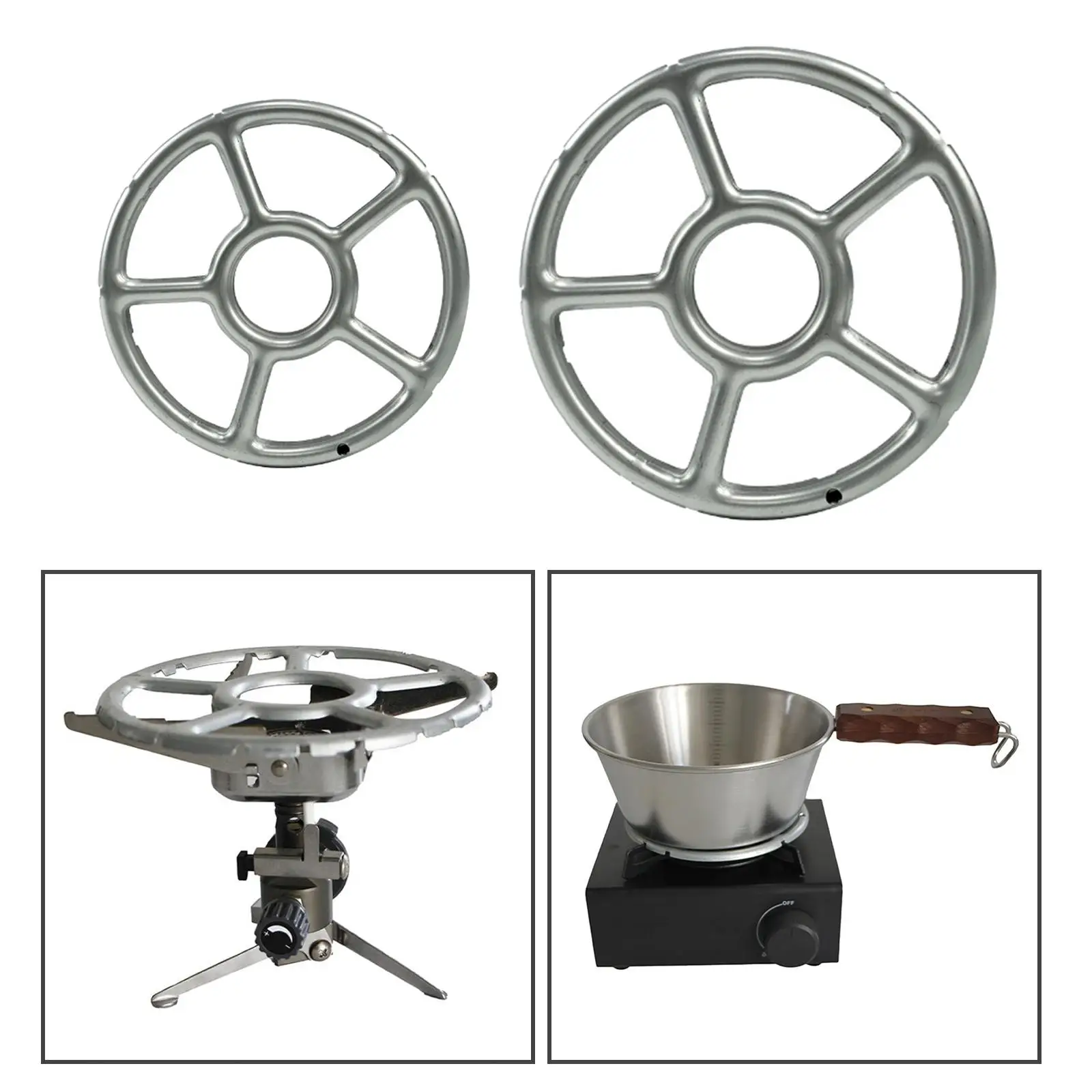 Gas Stove Accessories Gas Rings Reducer Gas Cooker Wok Support Rings Hob Cover for Stove Coffee Maker Backyard Outdoor Camping Tea Kettles