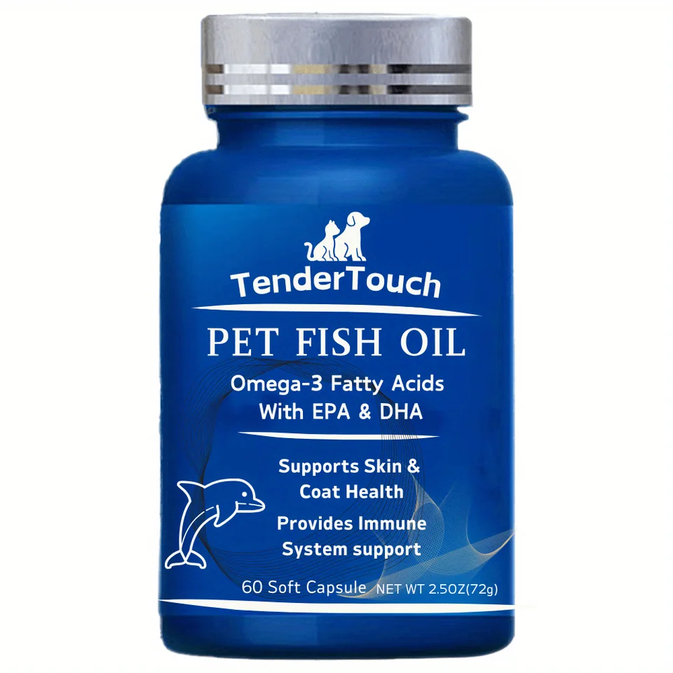 Omega 3 Fish Oil Capsules for Dogs and Cats