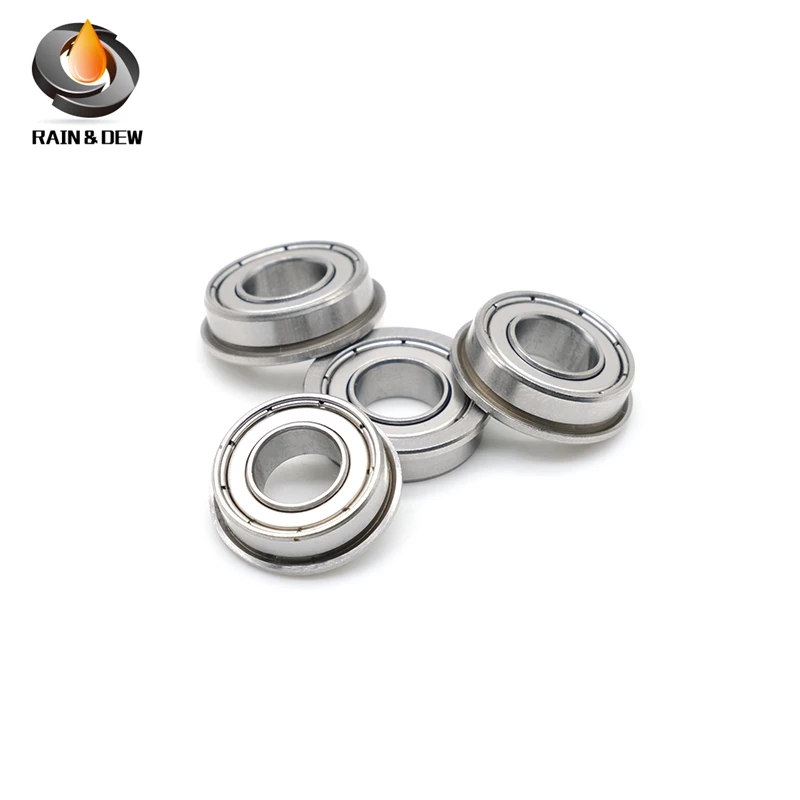 10Pcs MF148ZZ Flange Bearing 8x14x4 mm ABEC-7 Miniature Flanged