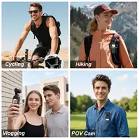 1080P Pocket Action Camera Handheld Rotatable Stabilization Touch Screen Sports DV Bodycam Thumb Camera Digital Video Recorder 4