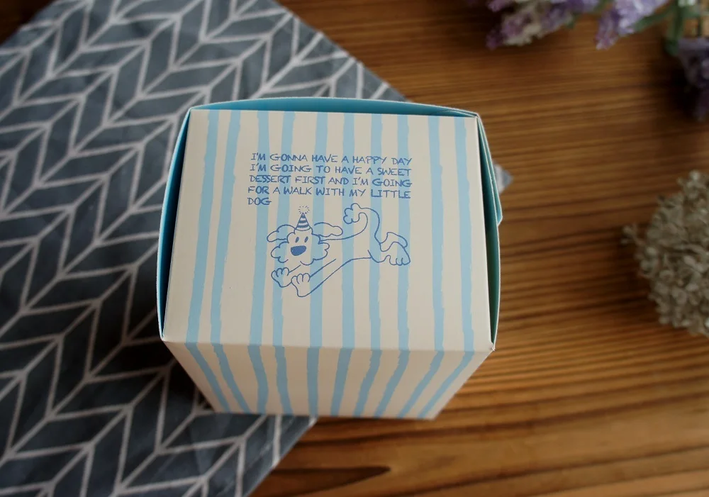 10 Pcs Blue Dog Bear Doll Paper Boxes 15.5×10×12cm for Wedding Birthday Valentine’s Day... - SKU BDBB2204 - UGI Packaging