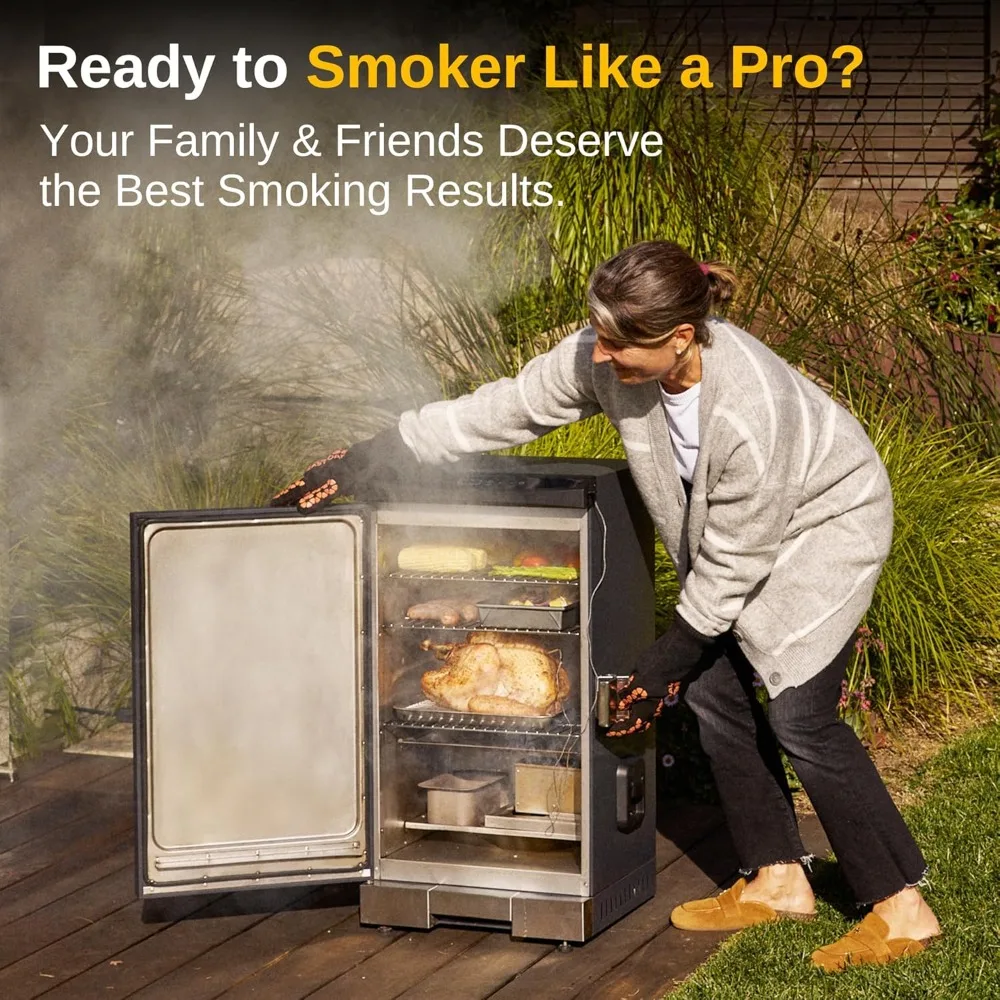 30-inch Electric Smoker, Outdoor Smoker with Convenient Side Wood Chip Loader, 725 Sq Inches of Cooking, Digital Control 2