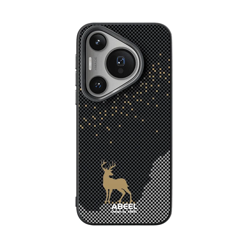 Fashionable Fiber Grain Acrylic Case with Built-in Magnet