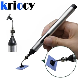 IC SMD Vacuum Suction Pen Remover Sucker Pump IC SMD Tweezer Pick Up Tool Solder Desoldering with 3 Suction Header Dropship