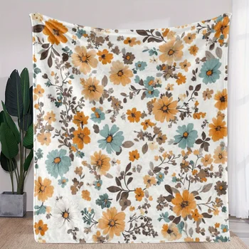 Vintage Floral Print Blanket 1