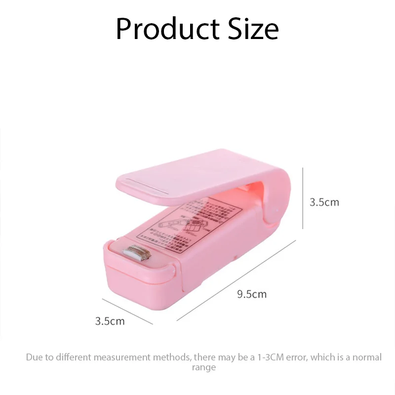 Mini Sealer Portable Mini Heat Bag Sealing Machine Food Bag Heat Sealer Handy Sticker Seal for Food Snack Kitchen Gadgets Accessories