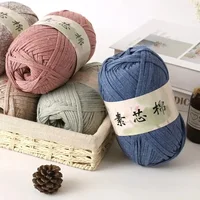 1Pc 200g Cloth Strip Line for Crocheting Hand Knitting Flat Yarn Crochet Bag hat mat slipper amigurumi knit thread 100m 2
