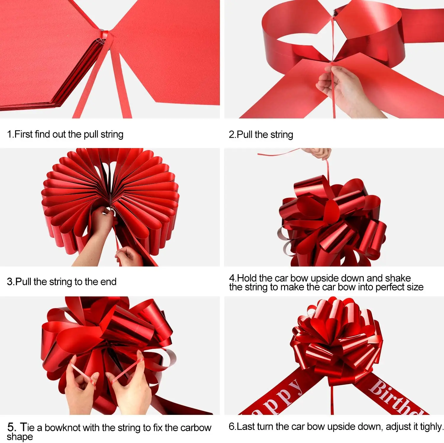 Zoe Deco Big Car Bow (Red, 23 inch), Gift Bows, Giant Bow for Car, Birthday  Bow, Huge Car Bow, Car Bows, Big Red Bow, Bow for Gifts, Christmas Bows for  Cars, Gift