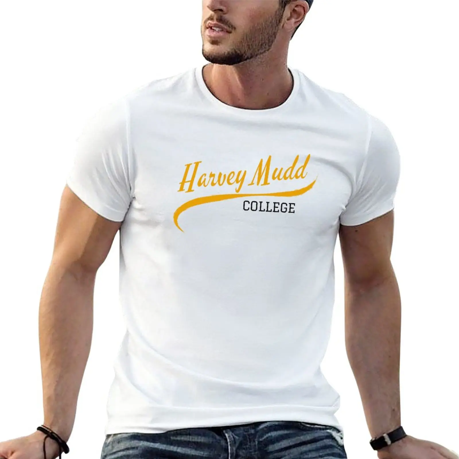 

Vintage Harvey Mudd College T-Shirt animal print shirt for boys vintage clothes Short sleeve tee clothes for men