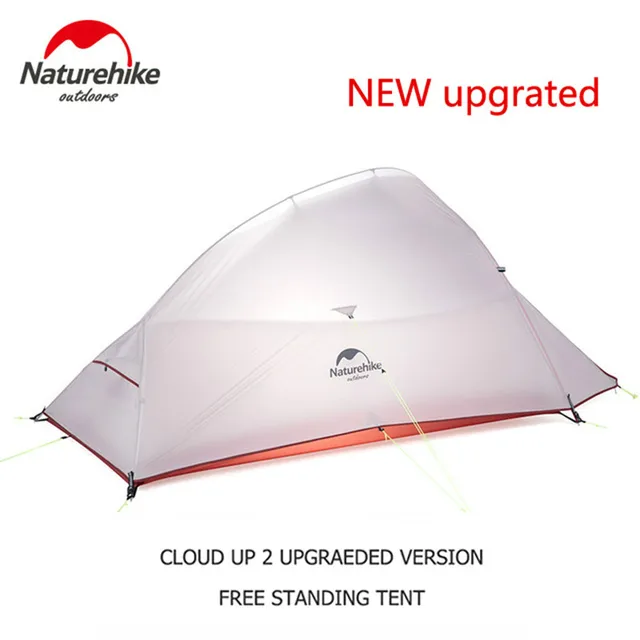 Naturehike Tienda de campa a impermeable Cloud Up 123 carpa para acampar que incluye bolsa de