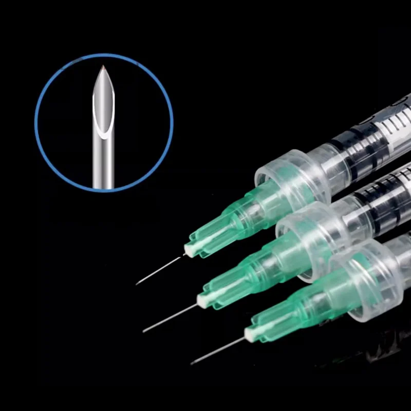 Painless small needle painless beauty ultrafine 30G * 4mm, 32G x 4mm, 32G x 13mm syringes Korean Needles Eyelid Tools 100pcs reusable syringe liquid syringe dispensing needle syringe glue tool surgical needle tool eyelid tools