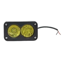 3 - Inch Superbright 20W LED Dual - Color Pod Light (YELLOW)