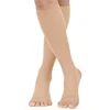 1 Pair 20-30 mmHg Open Toe Calf Compression Stocking for Men Women Calf Sleeve Support for Varicose Veins, Edema, DVT, Pregnancy 6