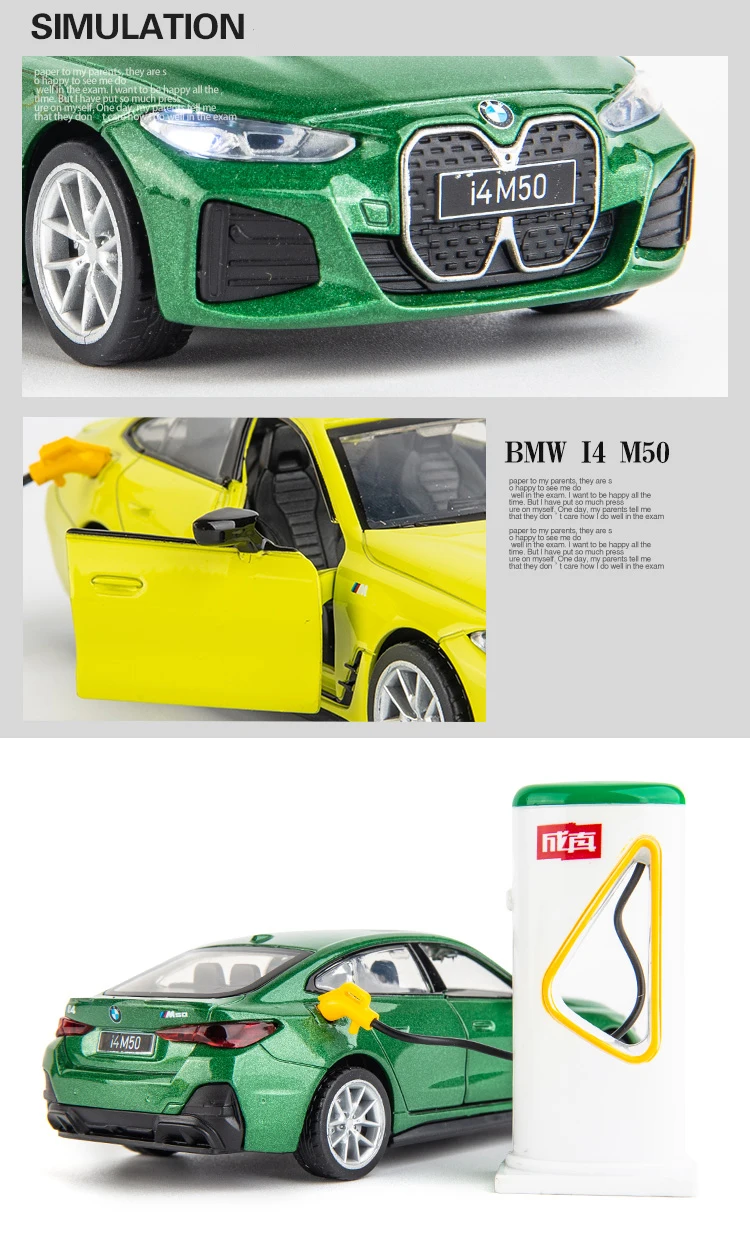 BMW I4 M50 Supercar 1:34 Ölçekli Model Araba