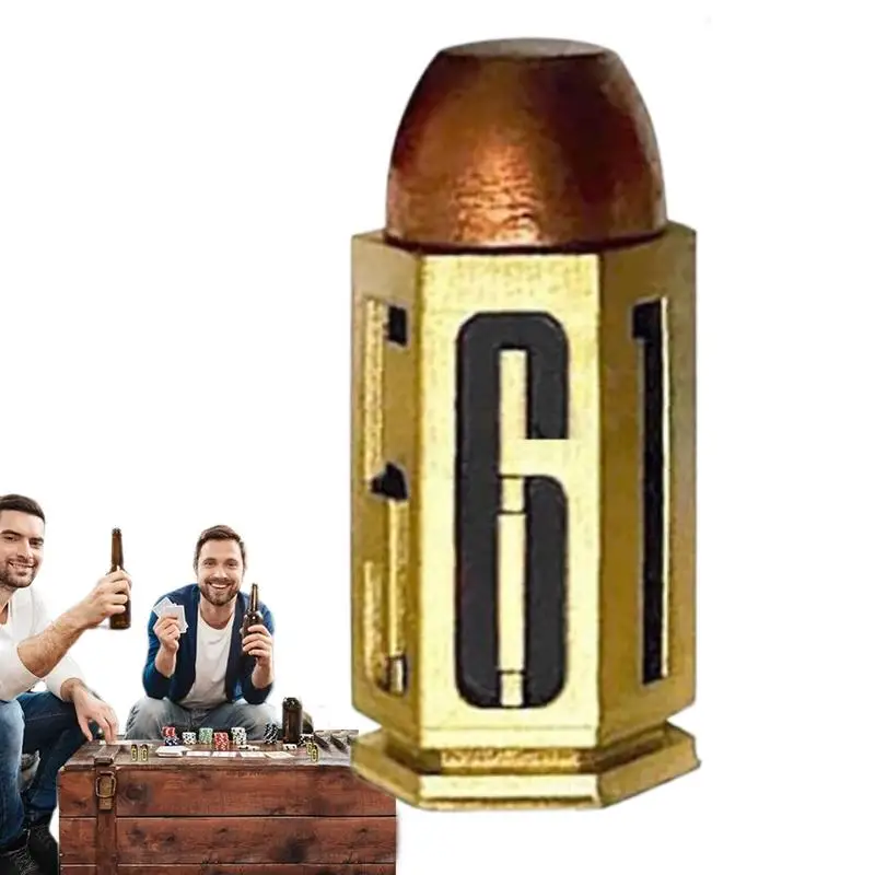 

Цилиндрические игральные кости, 6-сторонние кости в стиле панк, имитация в форме пули, уникальная модель для детской игры, идеально подходит для коллекционеров