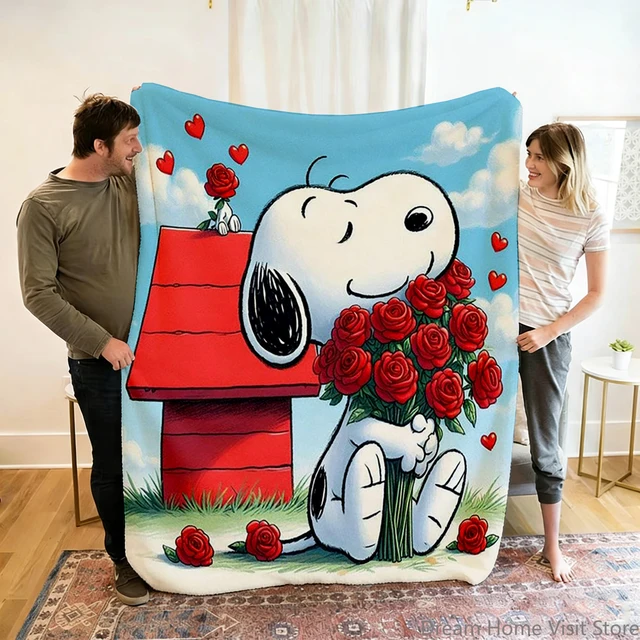 Manta de Anime Suave y Cálida de Snoopy 4