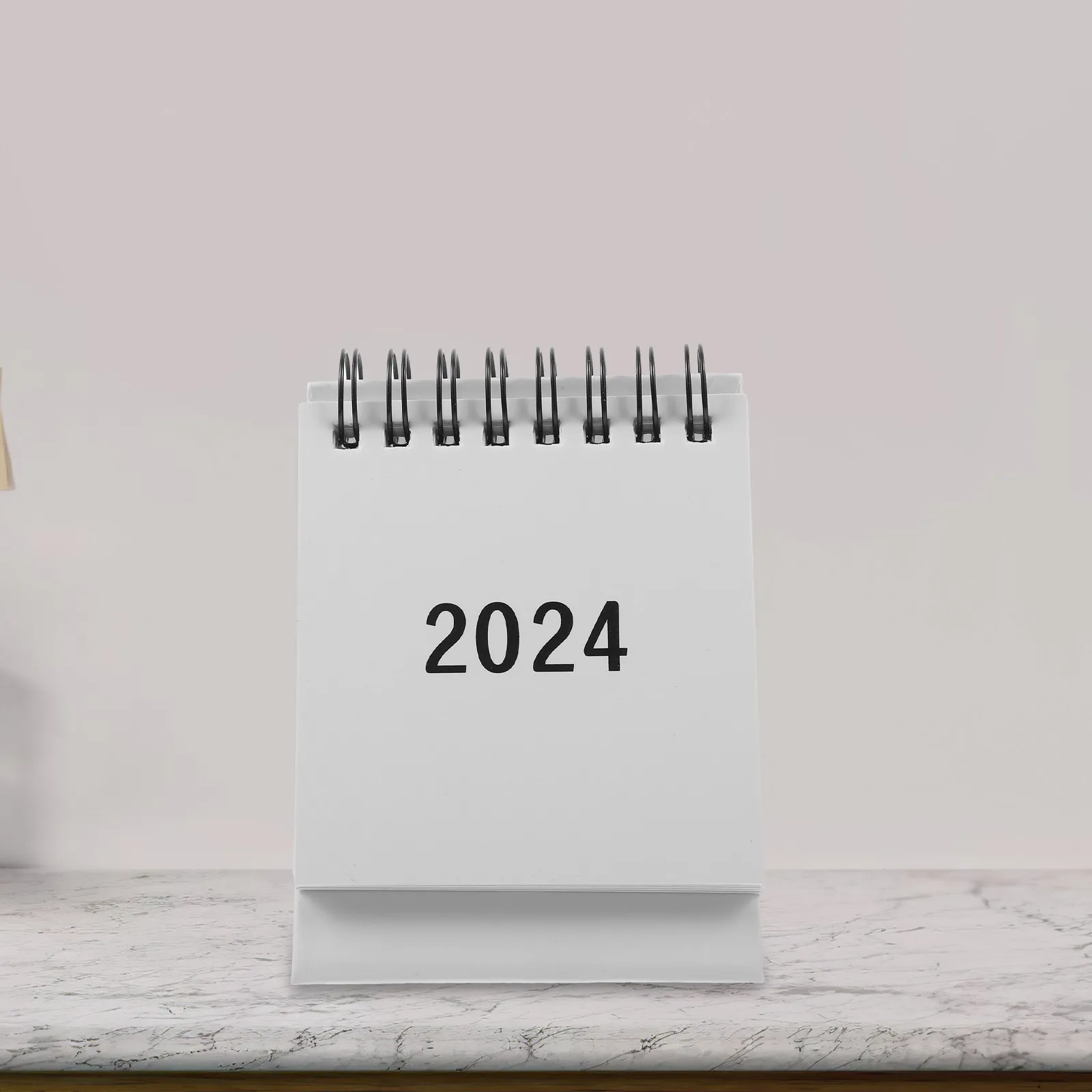 미니 2024 책상 달력 소형 데스크탑 스탠딩 월간 플립 캘린더 사무실 가정 교실 일일 월간 메모 노트
