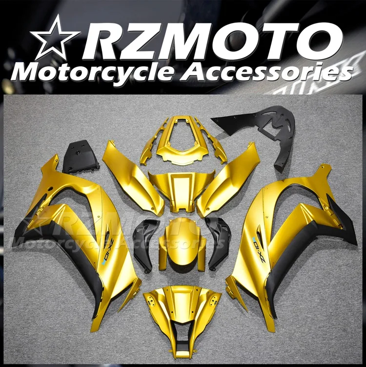 

Комплект обтекателей из АБС-пластика для мотоцикла, подходит для KAWASAKI ZX10R 2011 2012 2013 2014 11 12 13 14 15, комплект кузова с золотым матовым покрытием