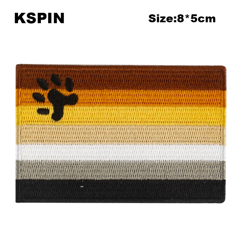 Transgender Pride Asexual Gender Fluid Flag Transgender Pride Stickerei Patches Eisen auf Patch Säge auf Patches – Detail 5