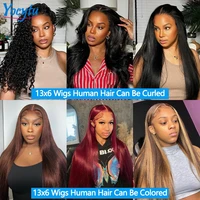 28 30 Pouces Perruques Cheveux Humains YOCYTU 13X6 lisse Perruque Peruvian Haut Qualité Pour Femme HD Transparent Lace Front Wigs Human Hair Perruque Cheveux Humains Livraison 3 Jours France 5