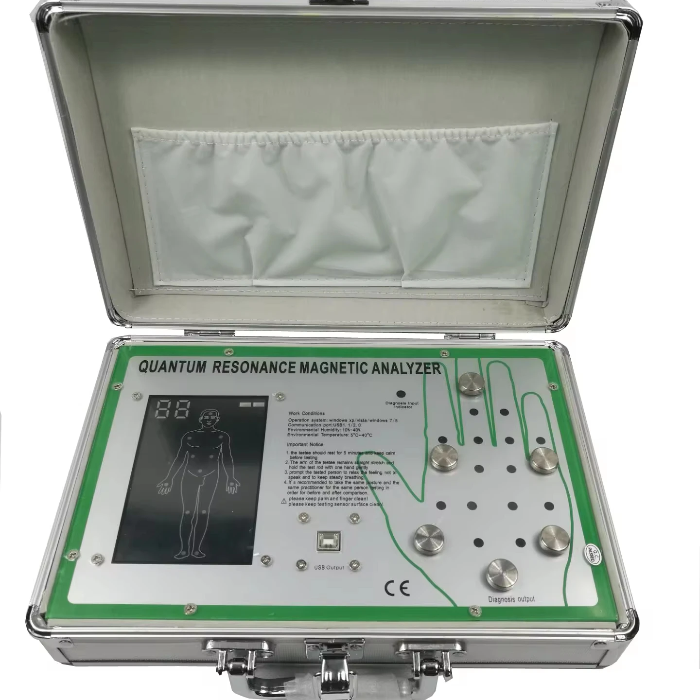 

Quantum Resonance Magnetic Analyzer Set Hand Touch Quantum Body Analyzer With49/ 52 ReportsSIN-CQA314 Plus