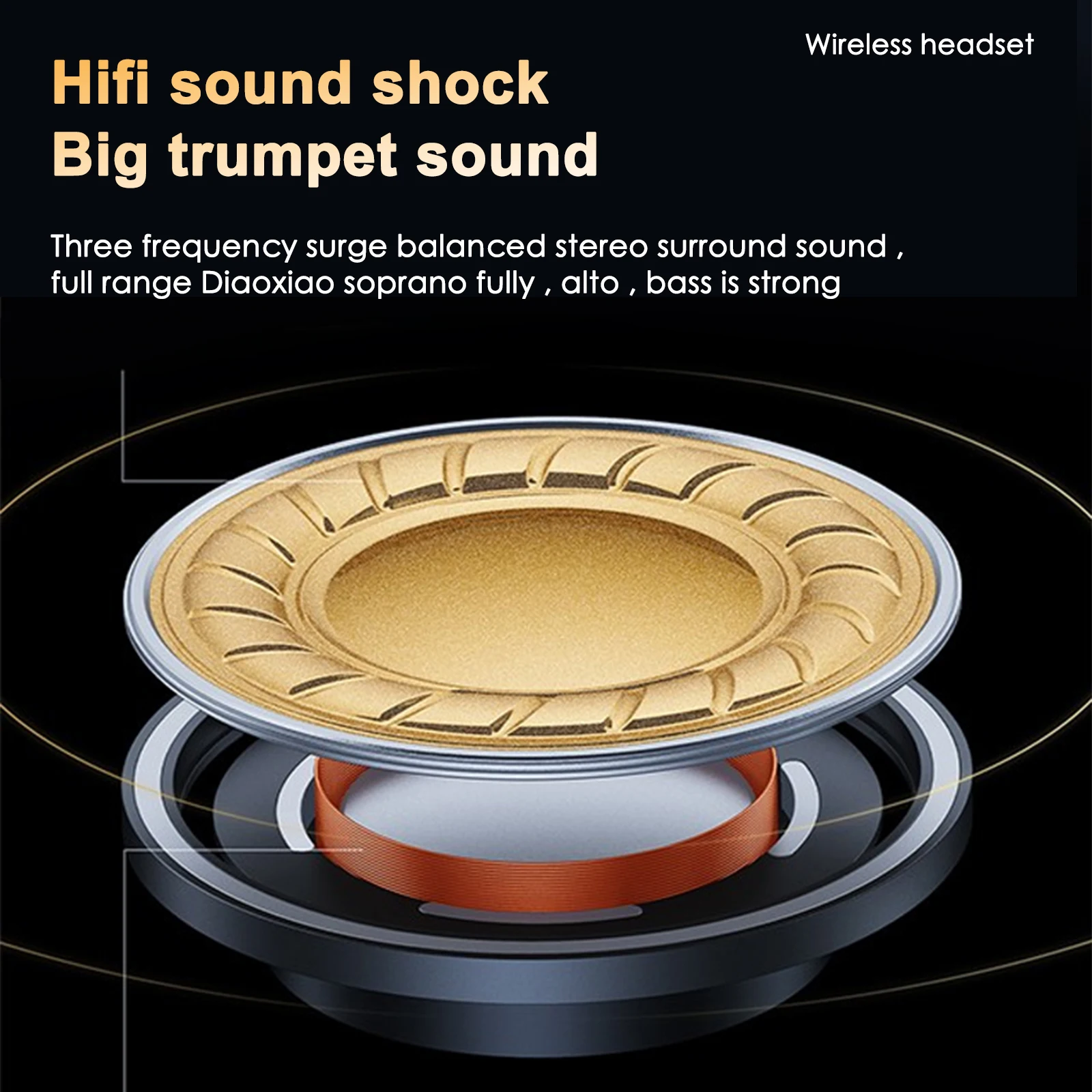 JR03 Clip-on Ear Wireless Earphones TWS Bluetooth 5.3